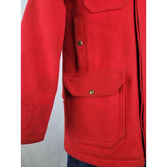 1940-50s Woolrich Red Wool Hunting Jacket Men's Sz 38 (M) - Picture 3 of 13